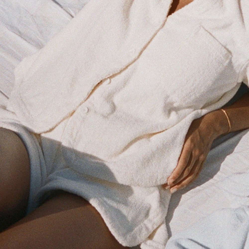 Terry Toweling Set in Cream Small/Medium